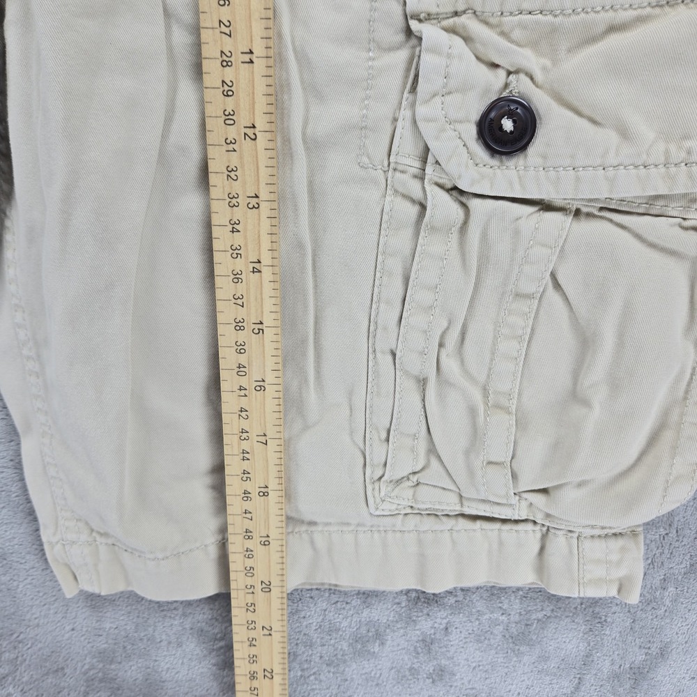 American Eagle Cargo Shorts Mens Size 33 Light Beige Khaki Classic Length - Picture 3 of 8